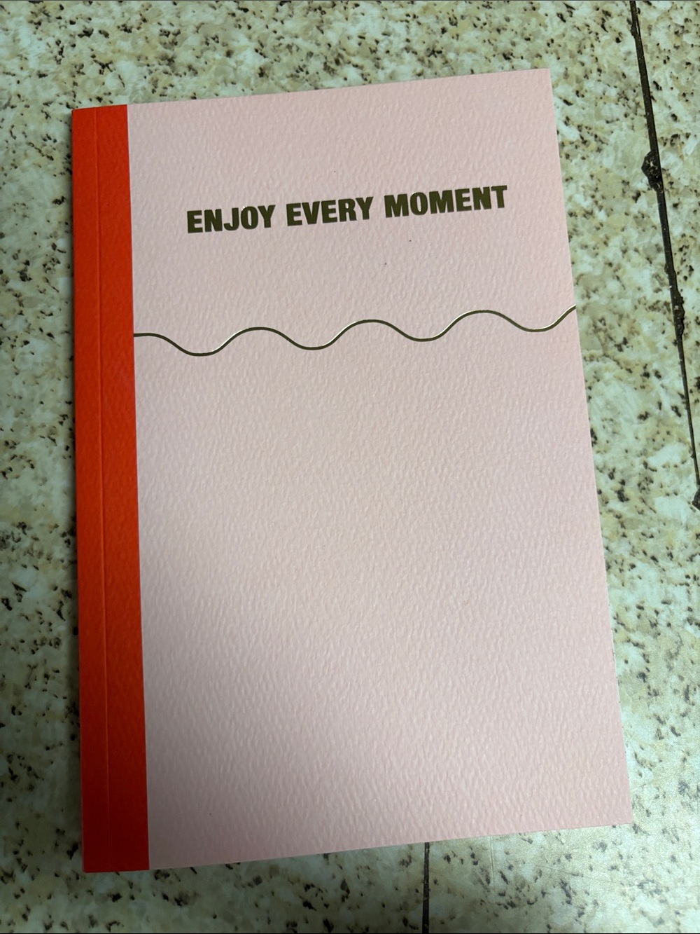 Enjoy Every Moment Pink & Red Journal